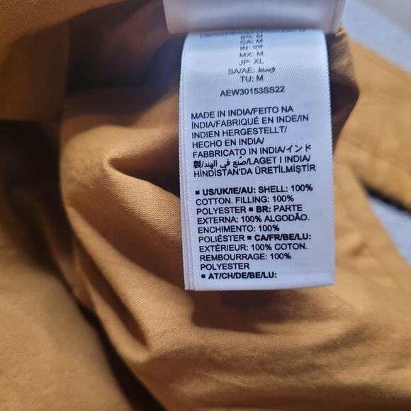 Amazon Essentials Jacket Womens Medium Brown Quilted Zip Lightweight Casual NEW - Picture 5 of 10